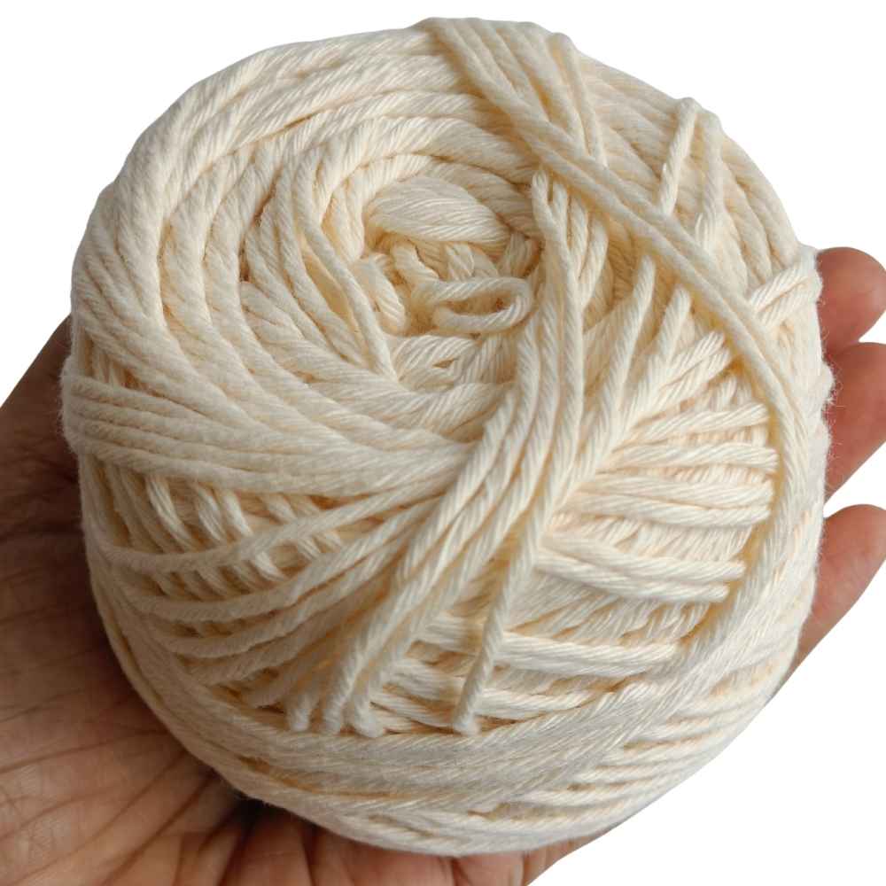 Cotton Yarn 8 Ply-Cream Cotton Yarn 8 Ply-Cream