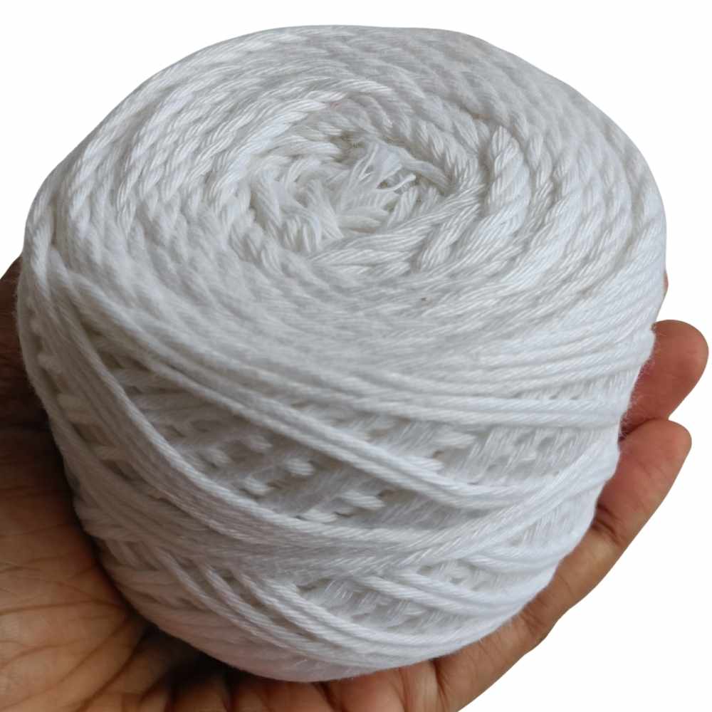 Cotton Yarn 8 Ply White Cotton Yarn 8 Ply White