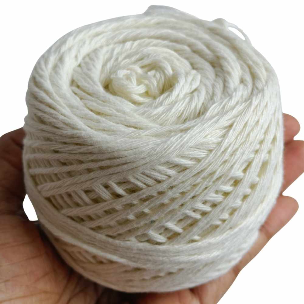 Cotton Yarn 8 Ply Off White Cotton Yarn 8 Ply Off White
