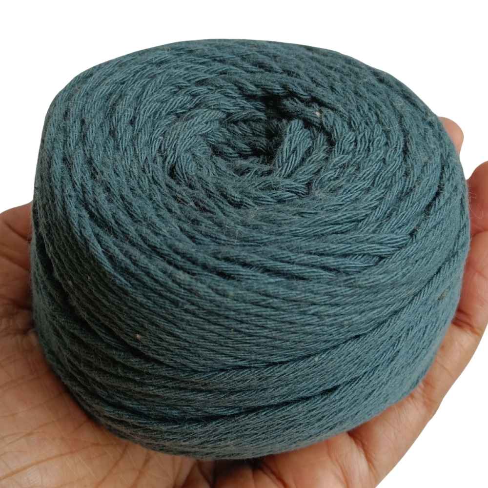 Cotton Yarn 8 Ply Mineral Green Cotton Yarn 8 Ply Mineral Green
