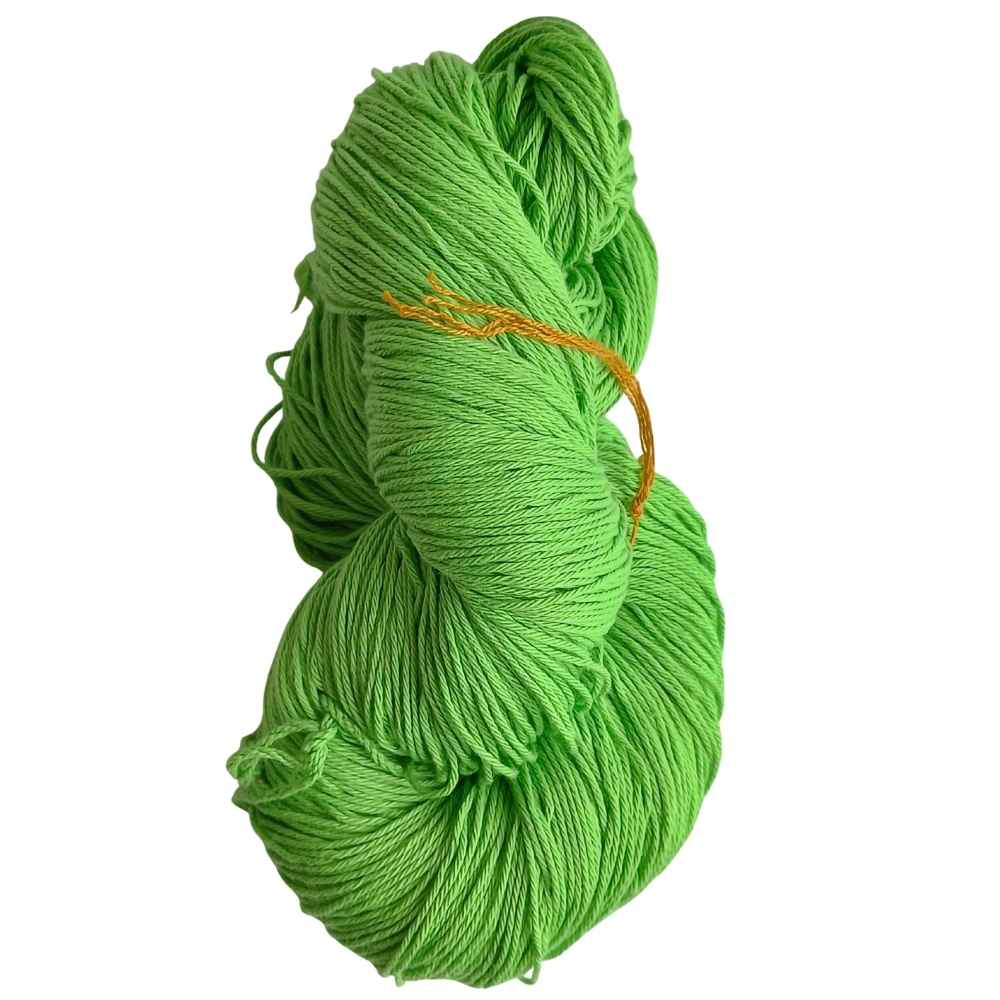 Cotton Yarn 4 Ply Fluorescent Green