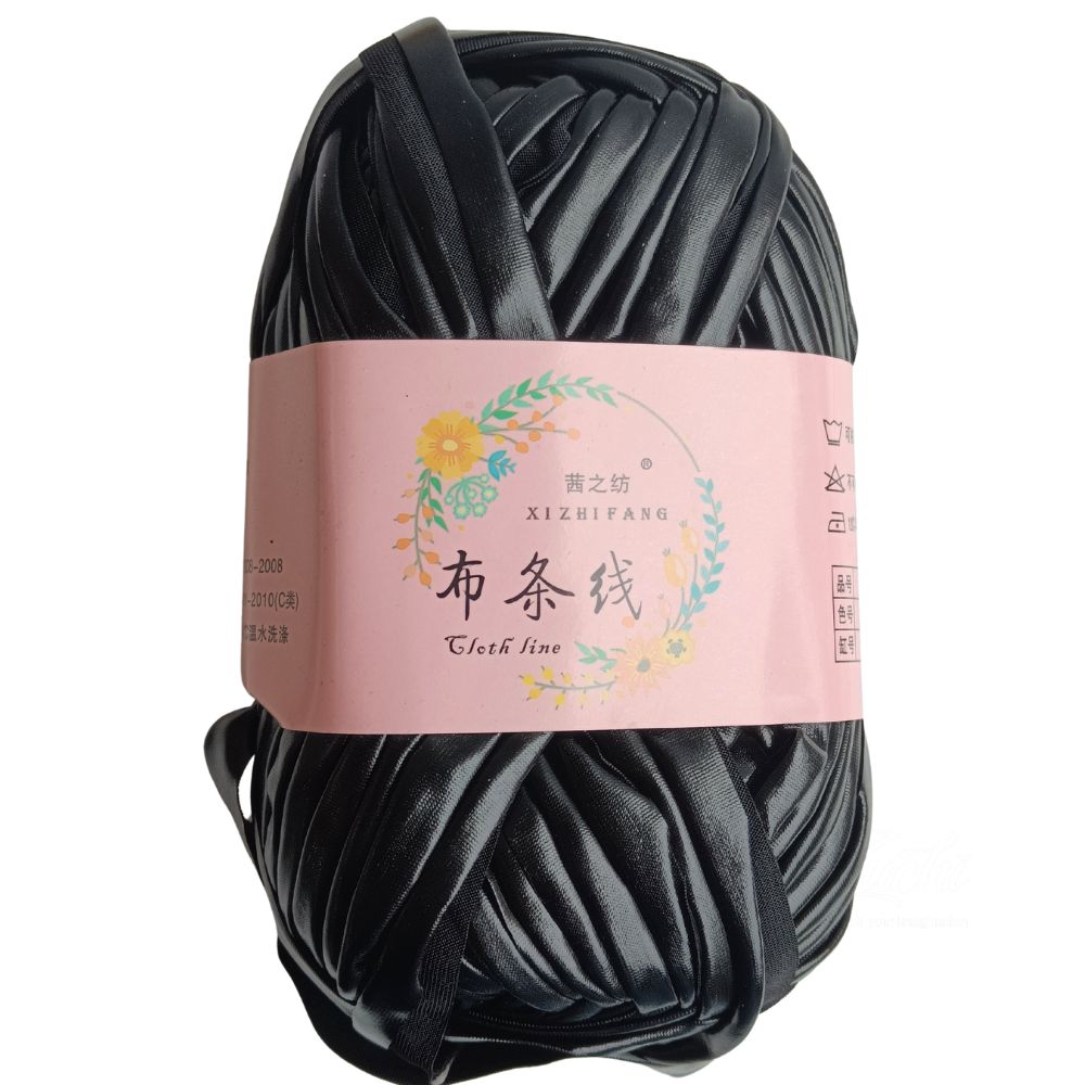 T-Shirt Yarn Metallic Black