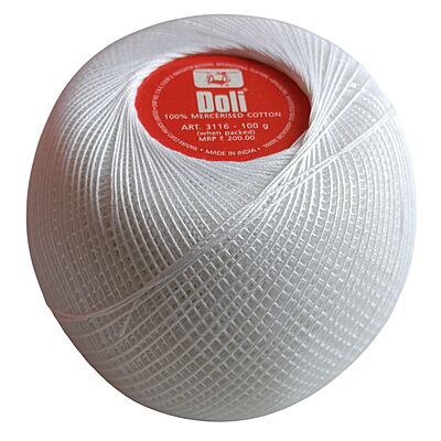 Doli Mercerised Cotton No.20-White