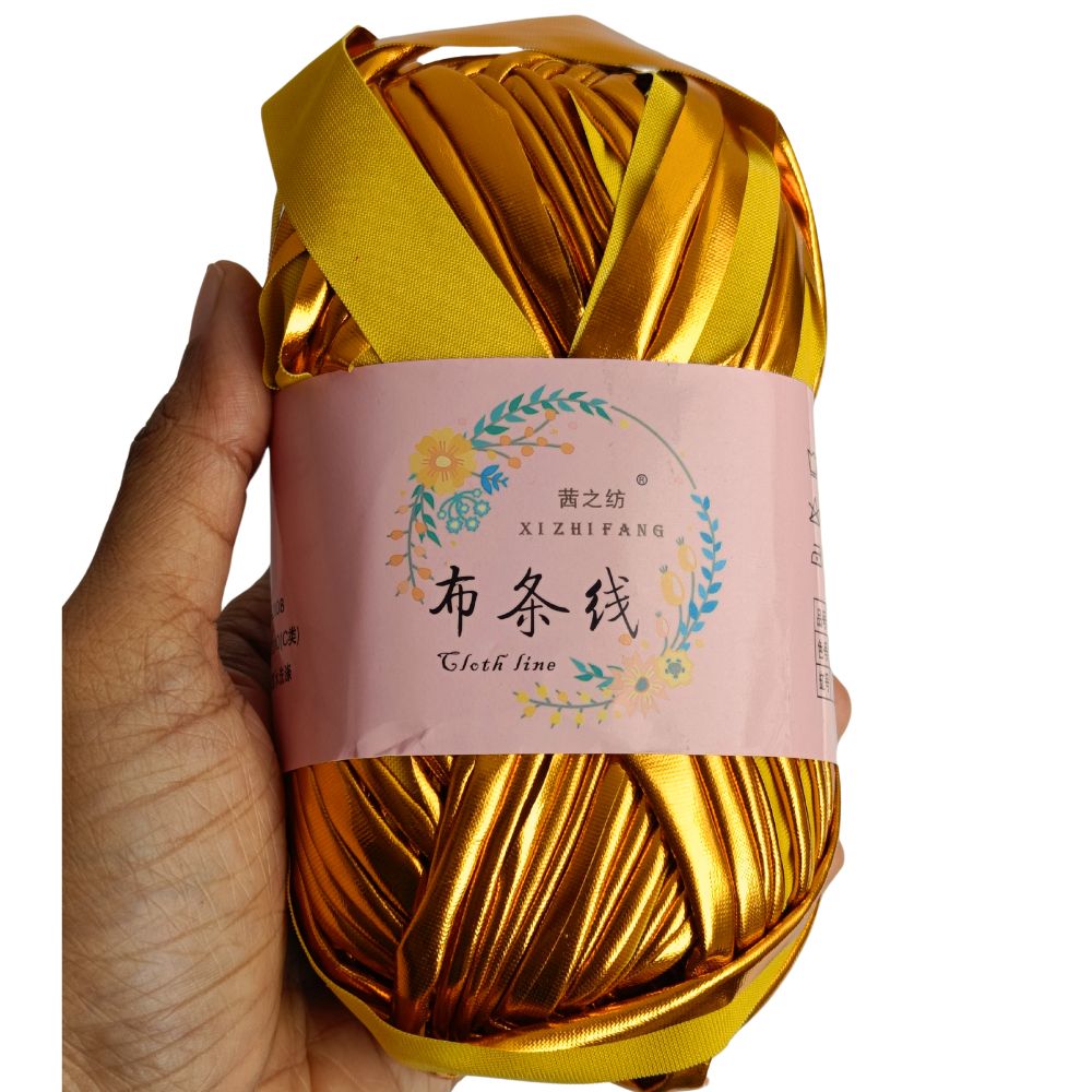 T-Shirt Yarn Metallic 136 Orange