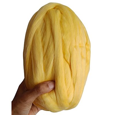 Bulky Finger Knitting Yarn- Yellow