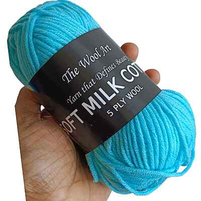 Soft Milk Cotton 24 Pale Turquoise Soft Milk Cotton 24 Pale Turquoise