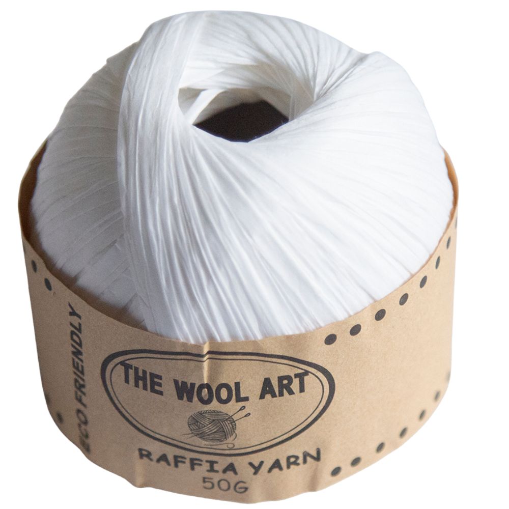 Raffia Paper Yarn 101 White Raffia Paper Yarn 101 White