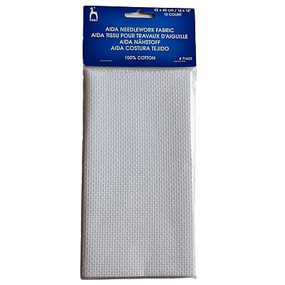 Pony Aida Fabric 42 x 48 cm  White 10C