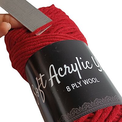 Soft Acrylic Yarn 8 ply Light Maroon Soft Acrylic Yarn 8 ply Light Maroon