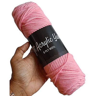 Soft Acrylic Yarn 8 ply Lite Pink Soft Acrylic Yarn 8 ply Lite Pink