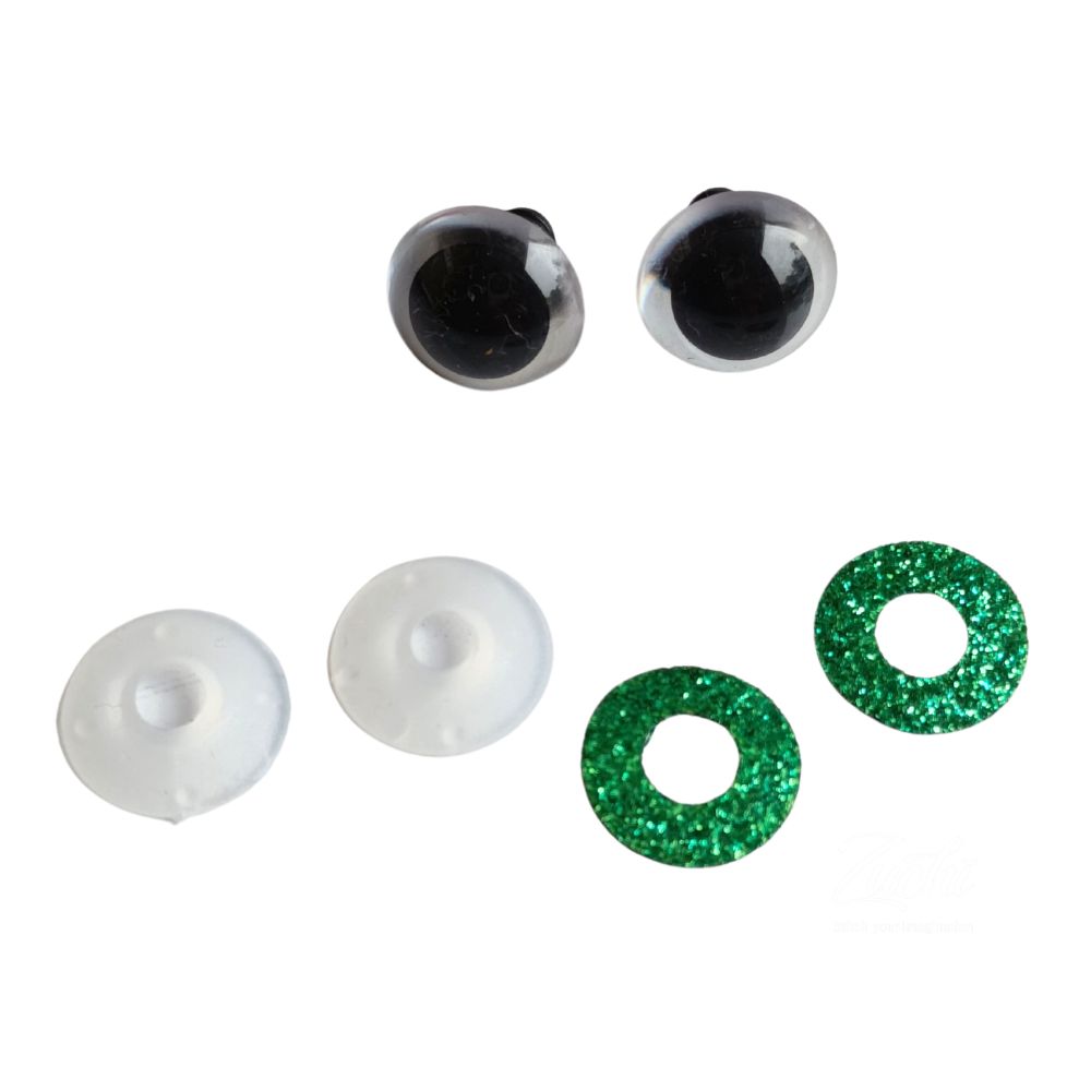 Safety Eyes Glitter- Green Safety Eyes Glitter- Green