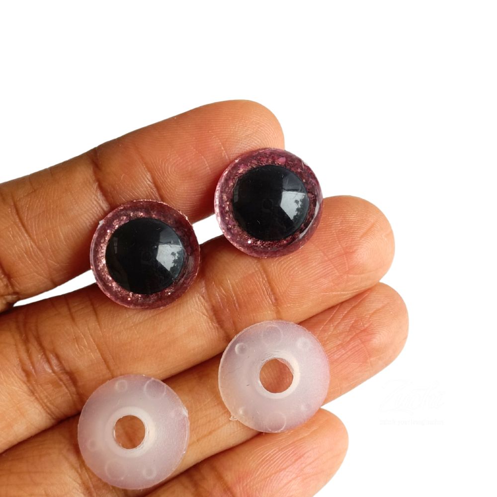 Safety Eyes Glitter- Lite Pink