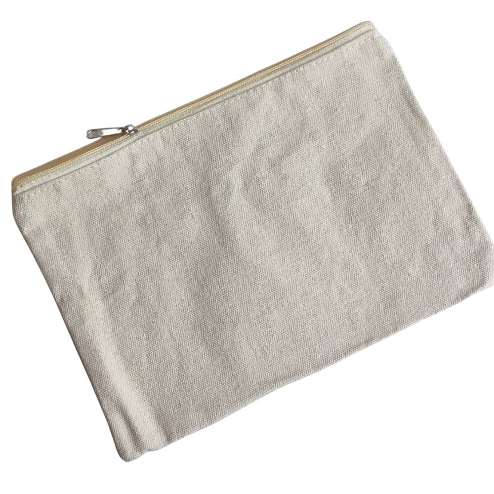 Canvas Pouch With Zipper