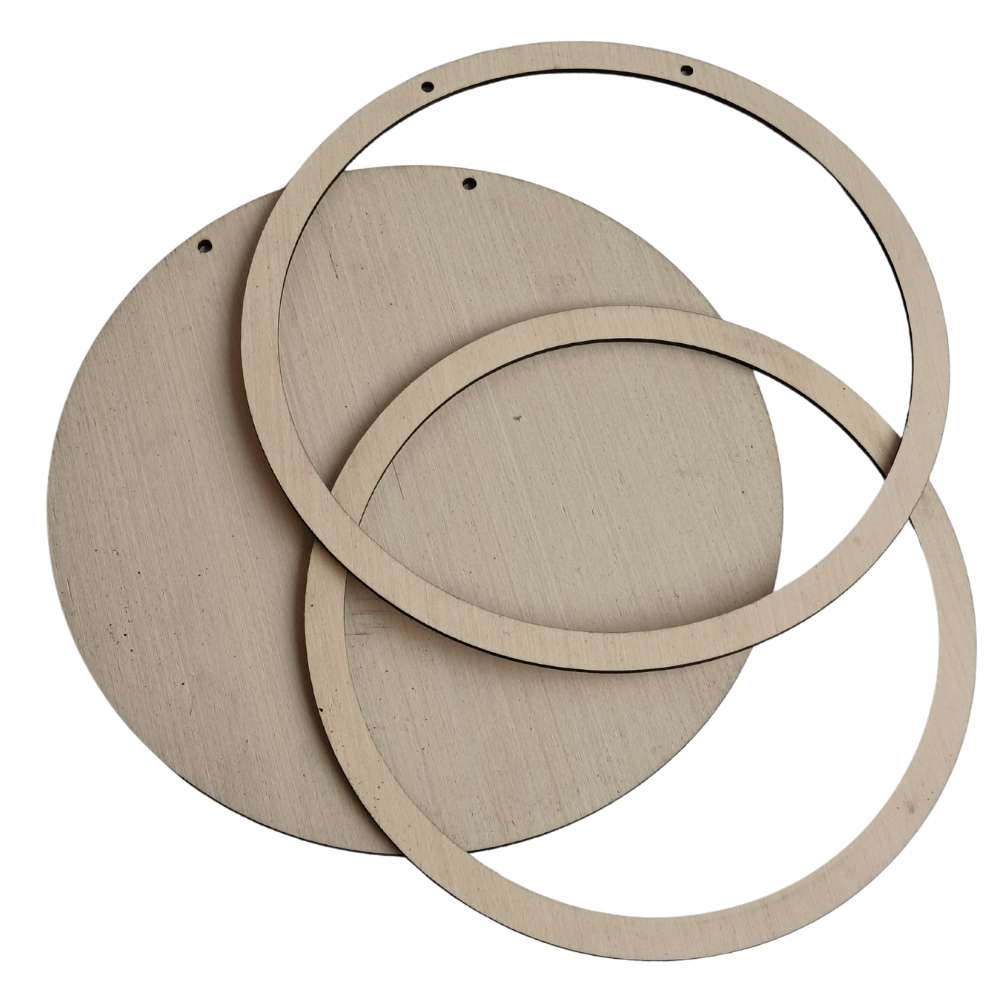 Embroidery Display Frame Veneer Circle Standard Cream Embroidery Display Frame Veneer Circle Standard Cream