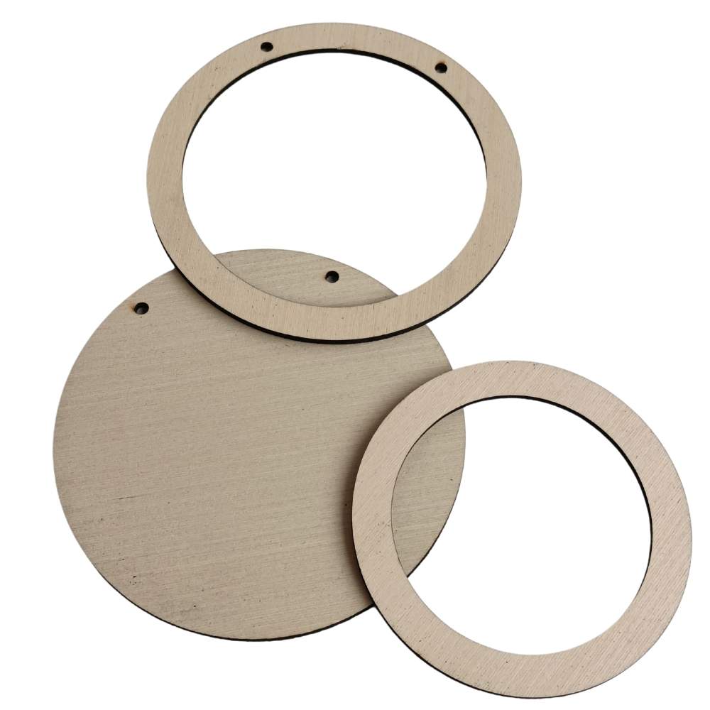 Embroidery Display Frame Veneer Circle Standard Cream Embroidery Display Frame Veneer Circle Standard Cream