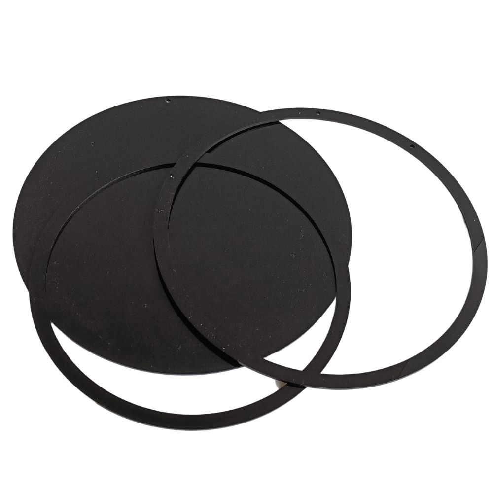 Embroidery Display Frame Acrylic Circle Standard Black Embroidery Display Frame Acrylic Circle Standard Black