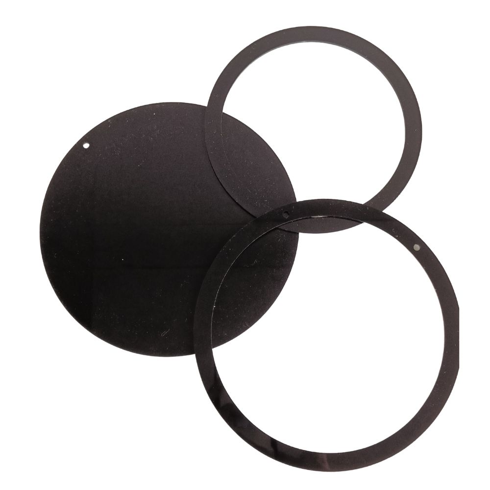 Embroidery Display Frame Acrylic Circle Standard Black Embroidery Display Frame Acrylic Circle Standard Black