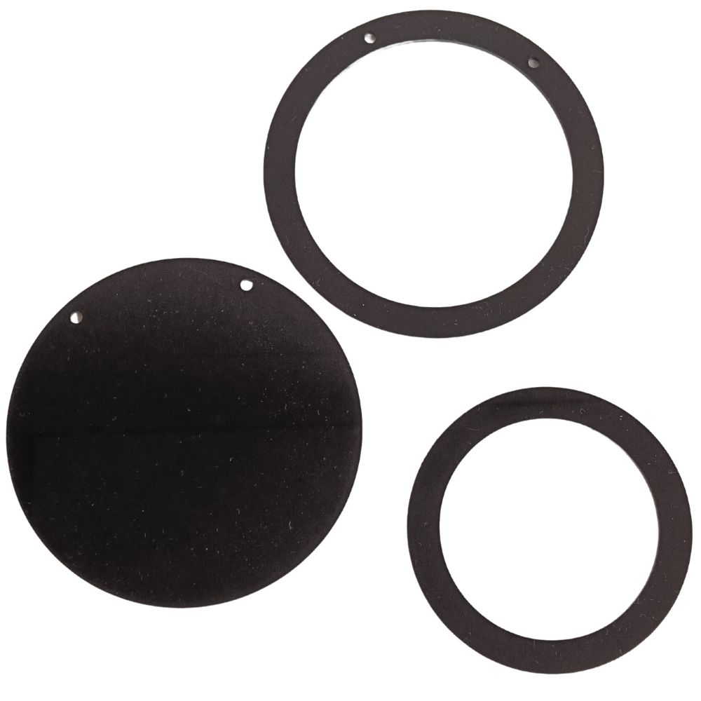 Embroidery Display Frame Acrylic Circle Standard Black Embroidery Display Frame Acrylic Circle Standard Black
