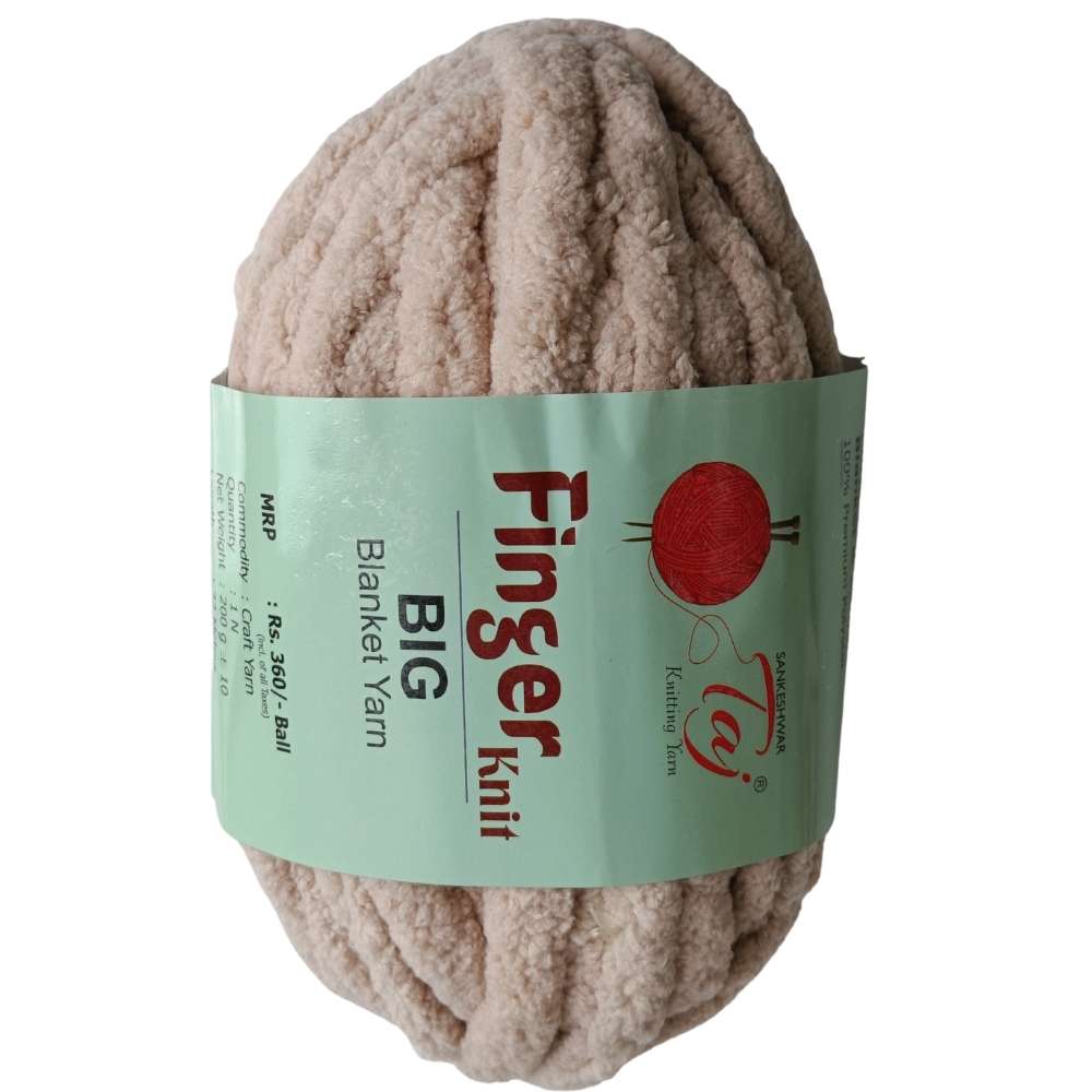 Taj Finger Knit Yarn - Beige