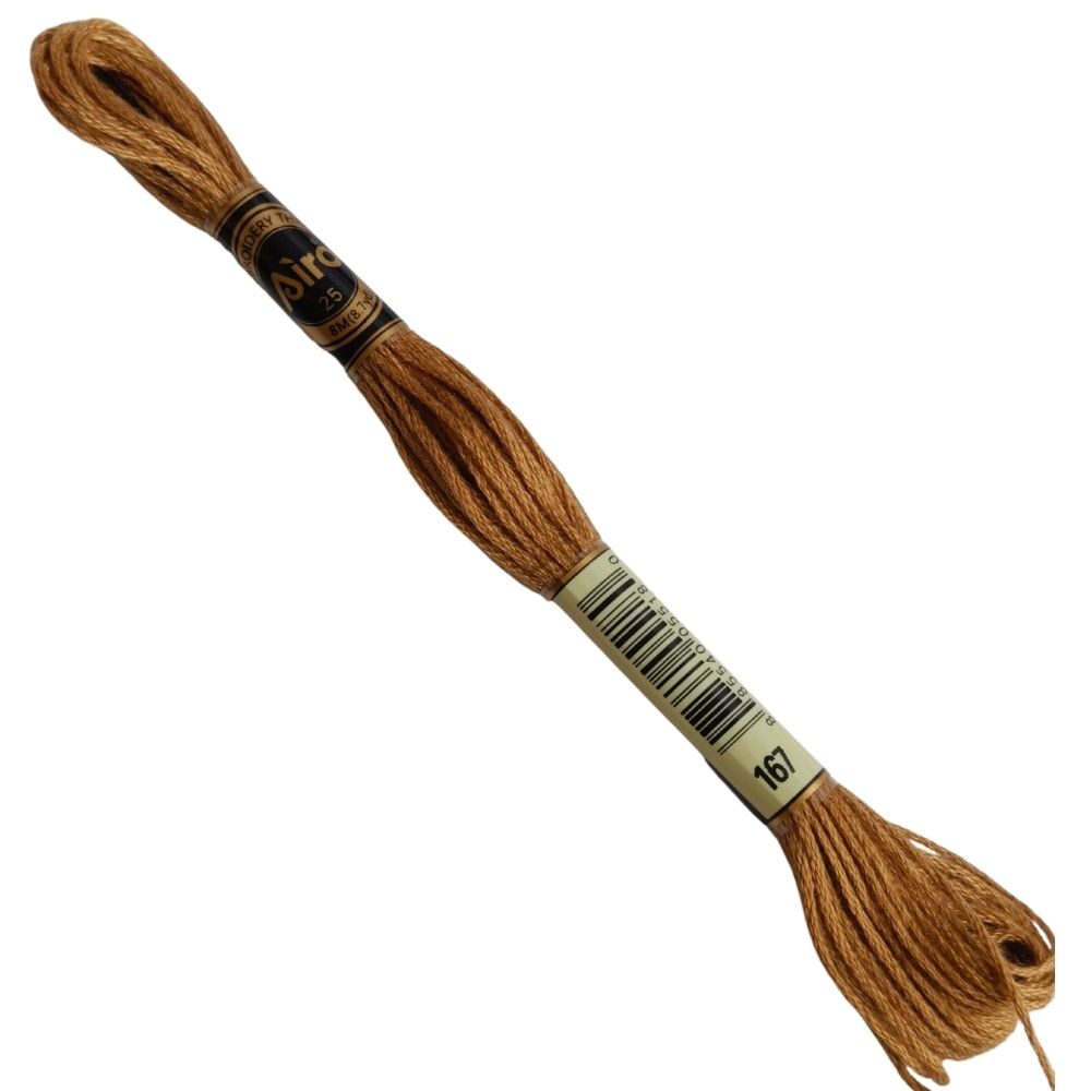 Airo Embroidery Thread 167 Dark Yellow Beige