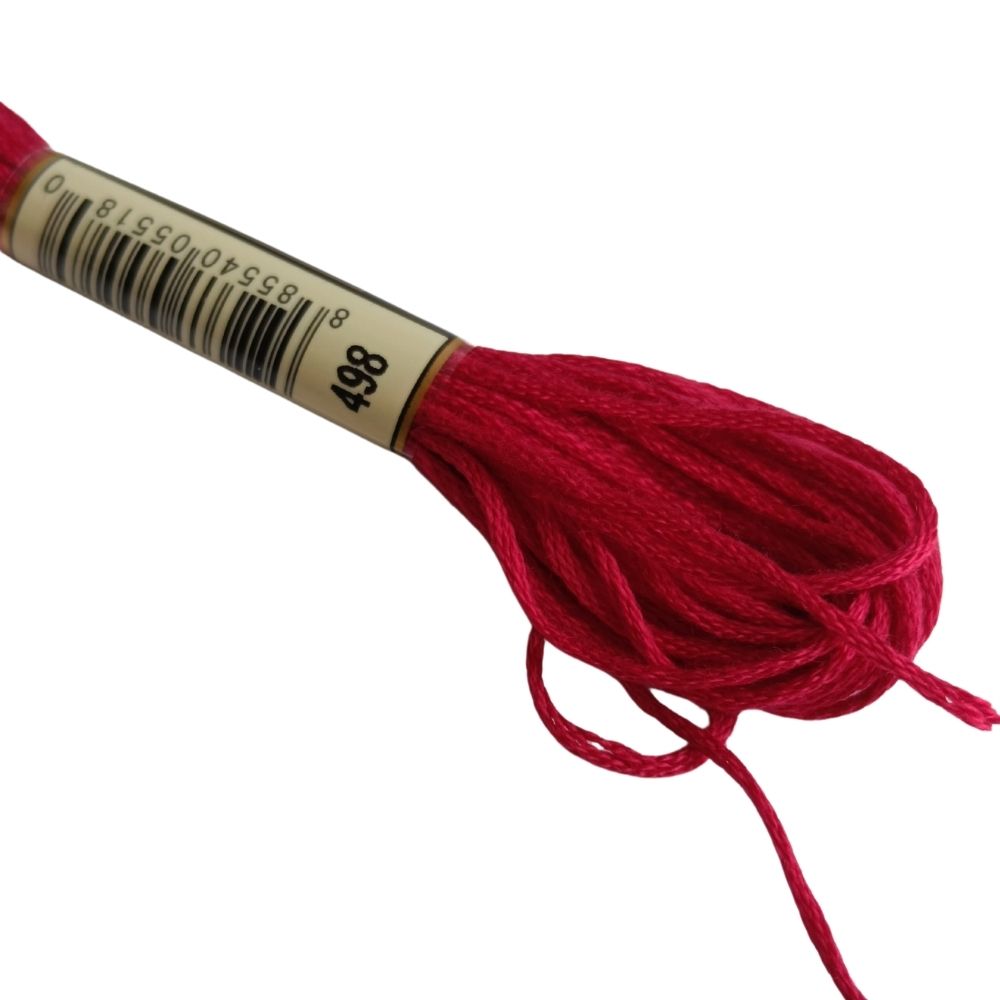 Airo Embroidery Thread 498 Dark Red