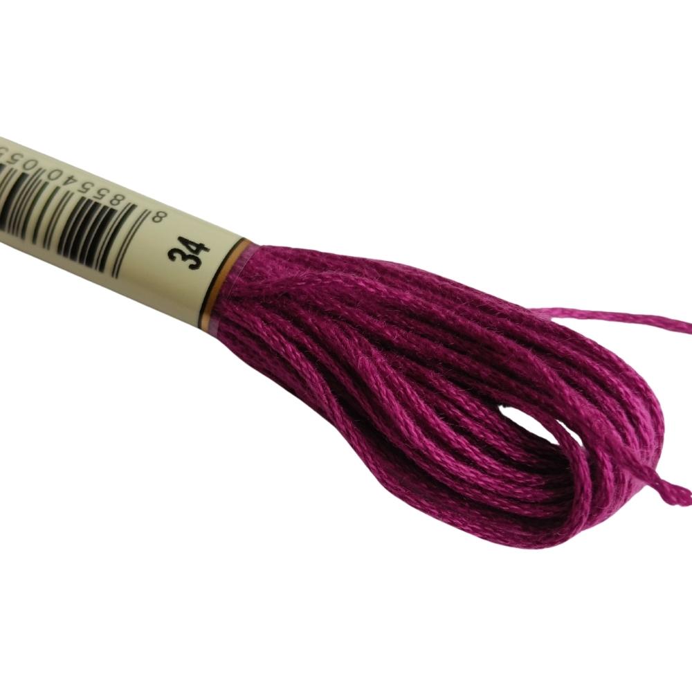 Airo Embroidery Thread 34 Dark Fuchsia