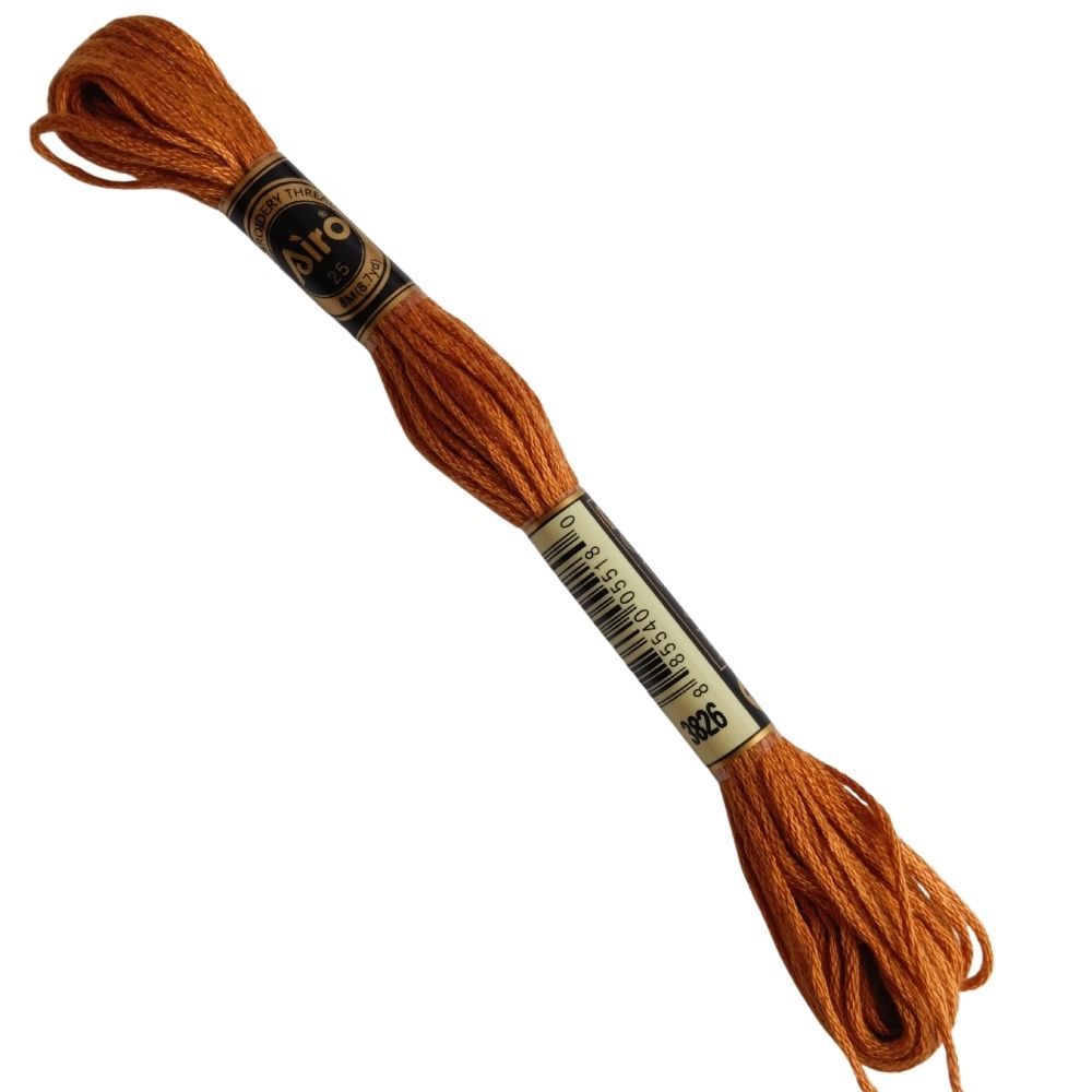 Airo Embroidery Thread 3826 Golden Brown Airo Embroidery Thread 3826 Golden Brown