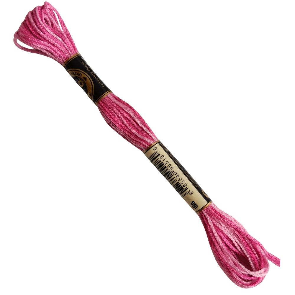 Airo Embroidery Thread Multi 48 Variegated Baby Pink