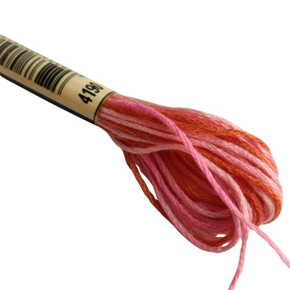 Airo Embroidery Thread Multi 4190 Ocean Coral