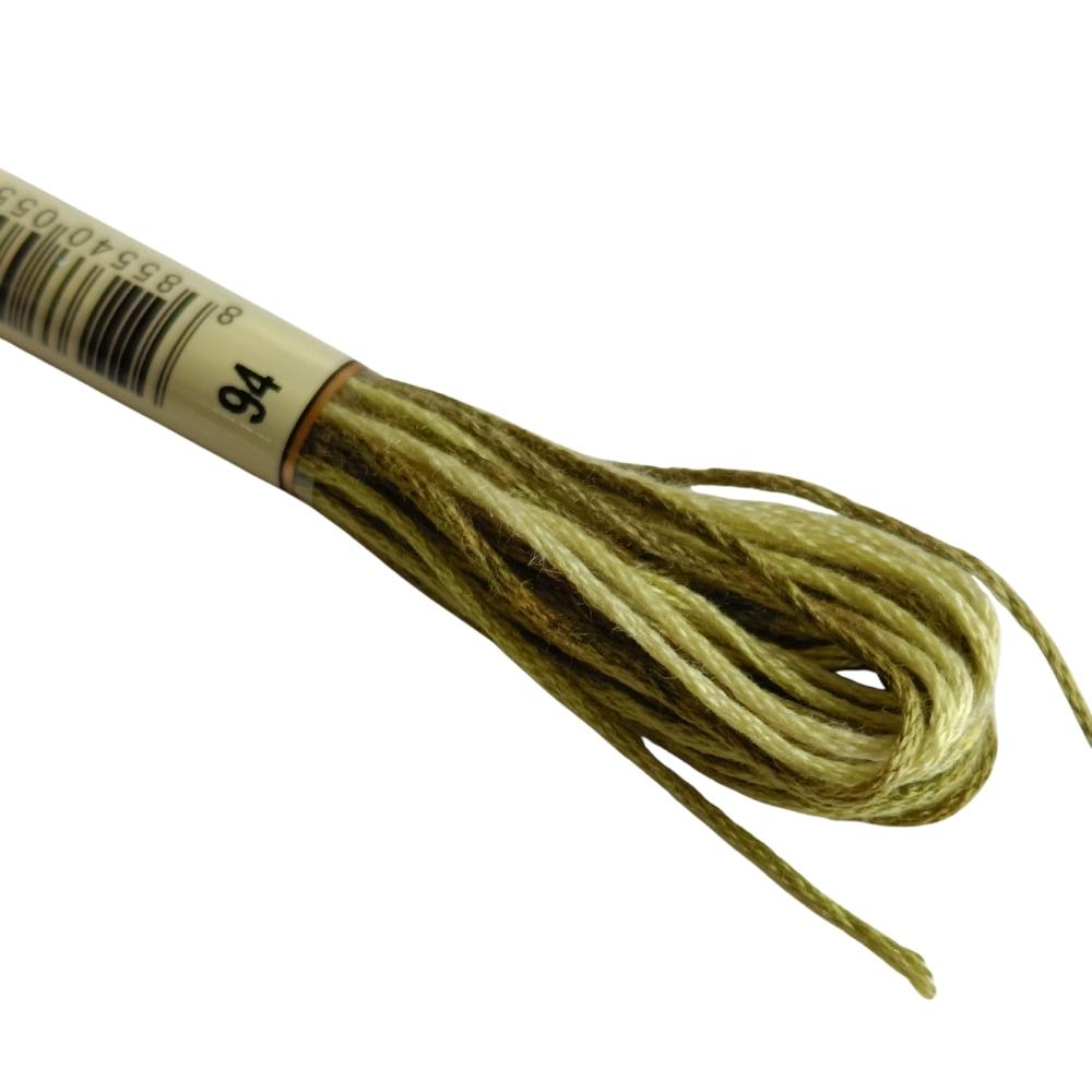 Airo Embroidery Thread Multi 94 Variegated Khaki Green Airo Embroidery Thread Multi 94 Variegated Khaki Green