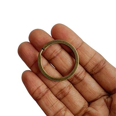 Plain Key Ring Antique Bronze
