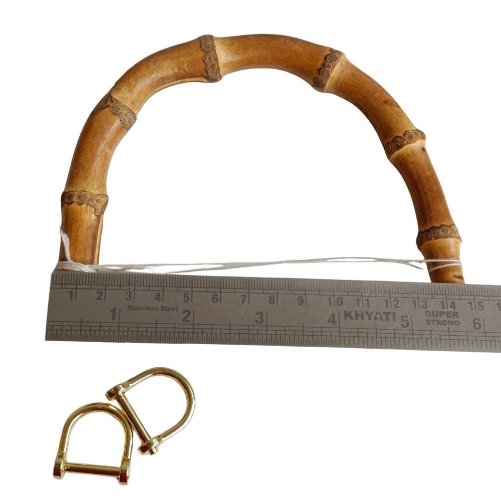 Bag Handle- Natural Bamboo Cane