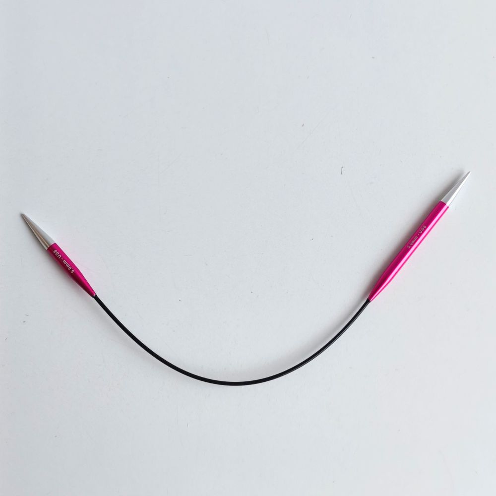 Zing Asymmetrical Fixed Circular Needles 25cm(10") Zing Asymmetrical Fixed Circular Needles 25cm(10")