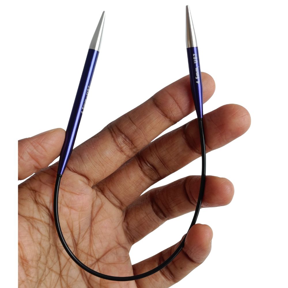 Zing Asymmetrical Fixed Circular Needles 25cm(10") Zing Asymmetrical Fixed Circular Needles 25cm(10")