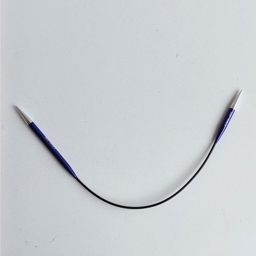 Zing Asymmetrical Fixed Circular Needles 25cm(10") Zing Asymmetrical Fixed Circular Needles 25cm(10")