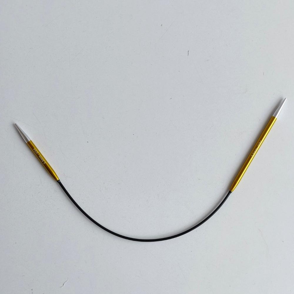 Zing Asymmetrical Fixed Circular Needles 25cm(10") Zing Asymmetrical Fixed Circular Needles 25cm(10")