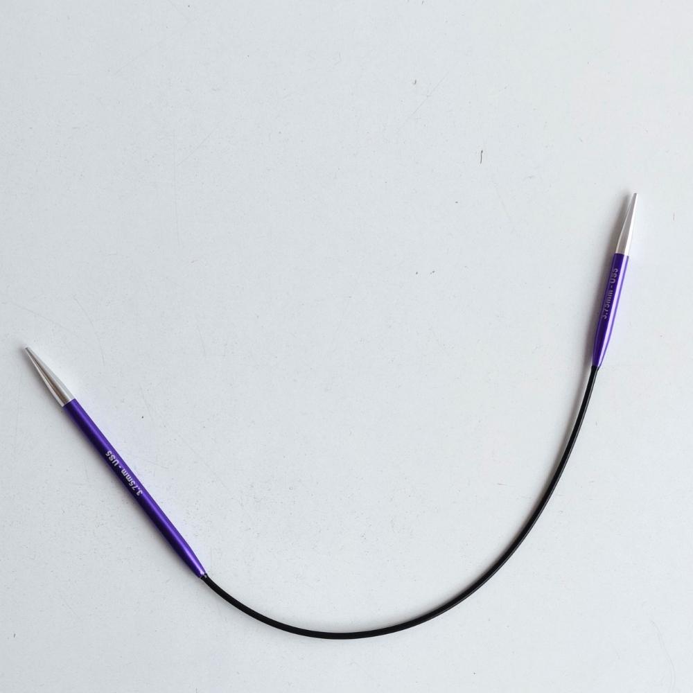 Zing Asymmetrical Fixed Circular Needles 25cm(10") Zing Asymmetrical Fixed Circular Needles 25cm(10")