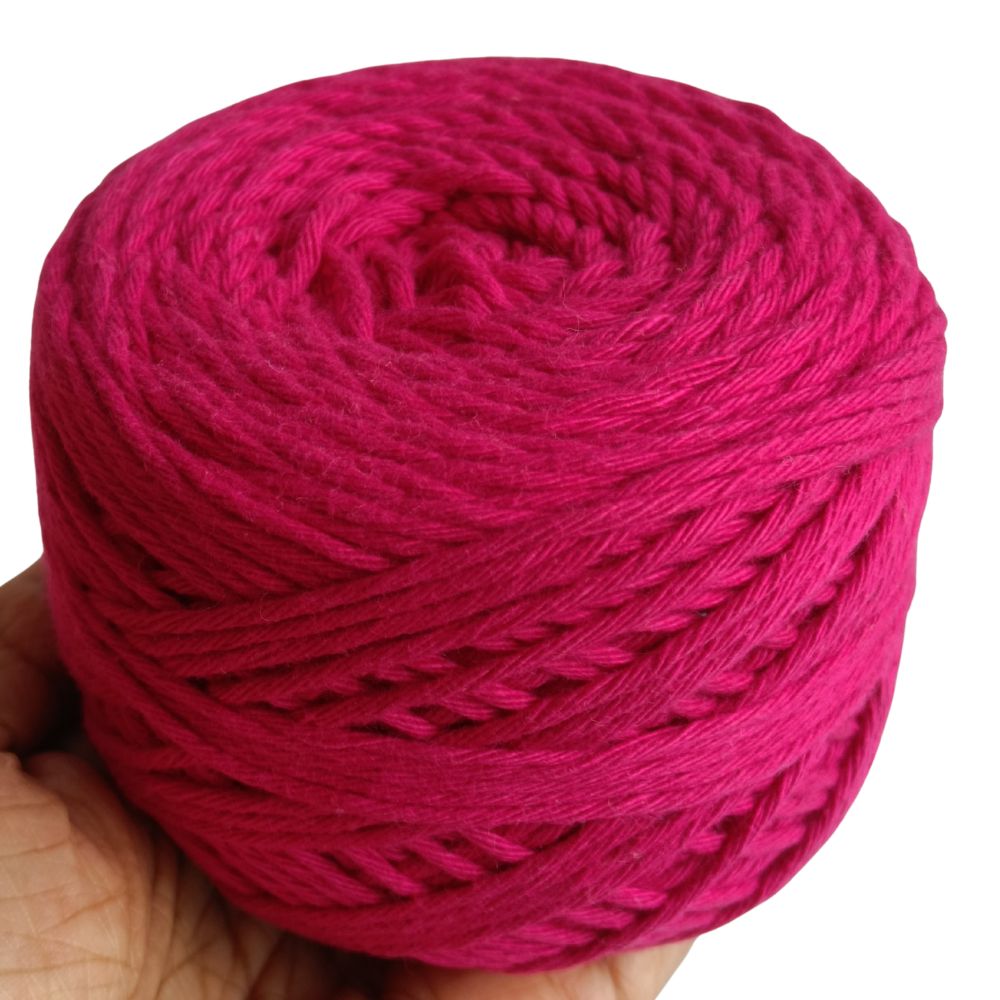 Cotton Yarn 8 Ply Magenta Cotton Yarn 8 Ply Magenta