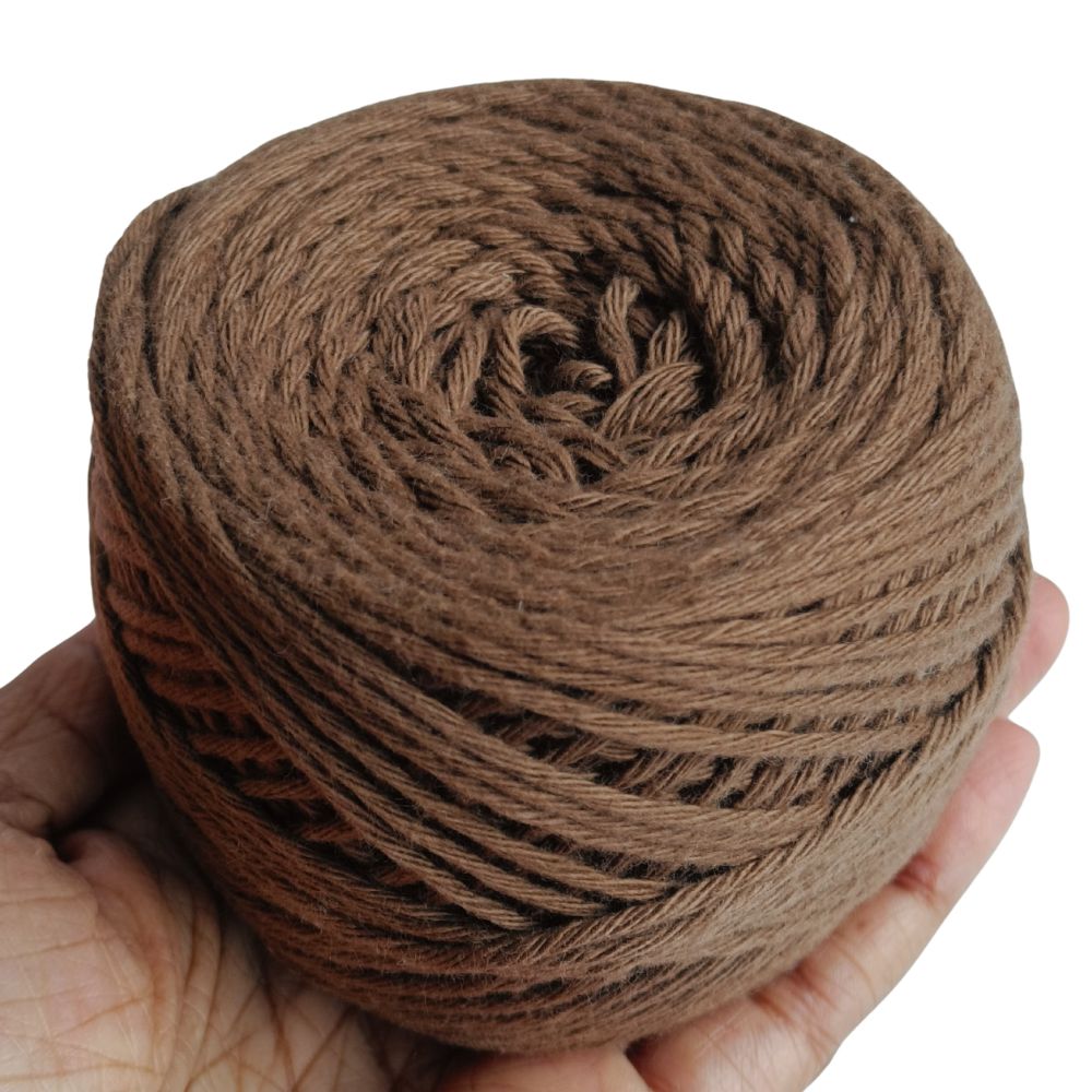 Cotton Yarn 8 Ply Umber Brown Cotton Yarn 8 Ply Umber Brown