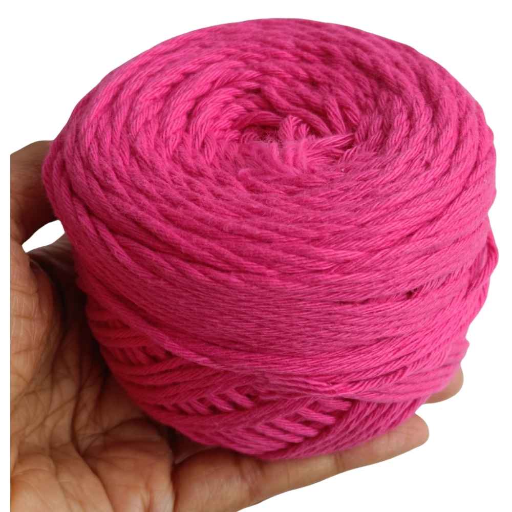 Cotton Yarn 8 Ply Deep Pink