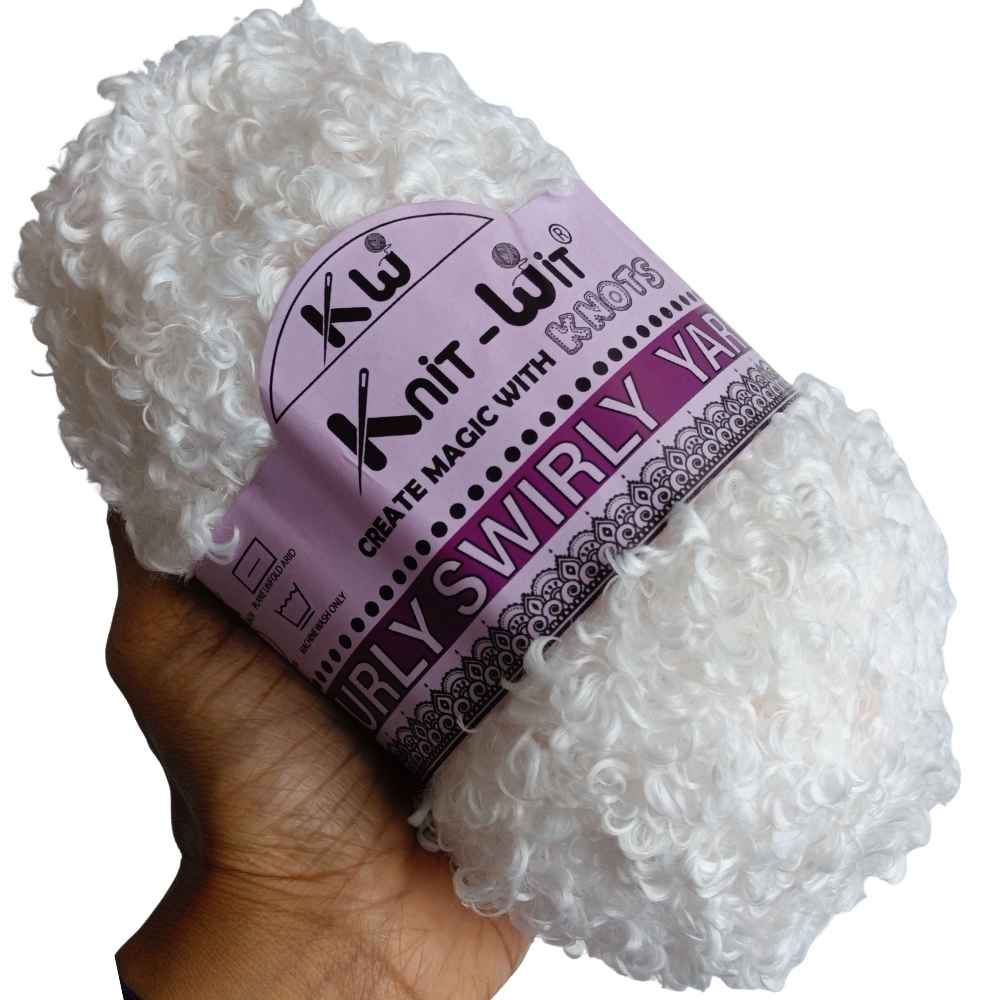 Curly Swirly Yarn 409 White