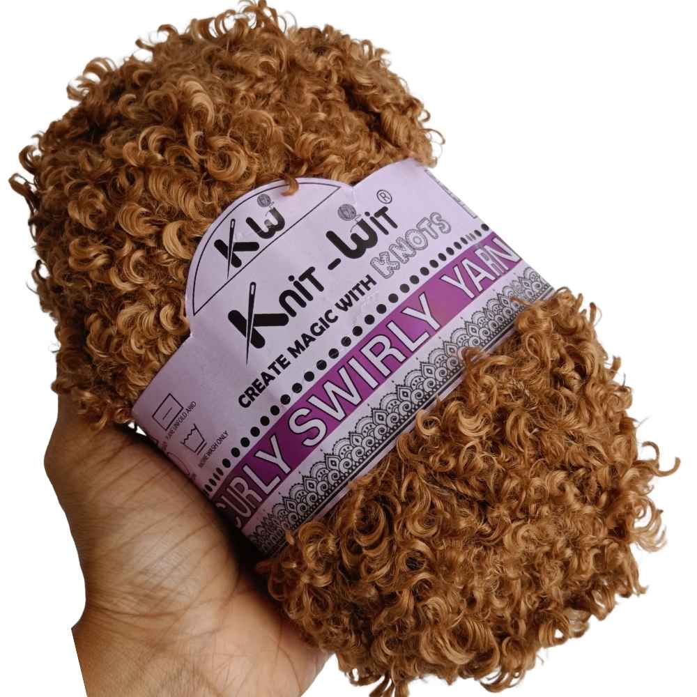 Curly Swirly Yarn 406 Sepia Brown