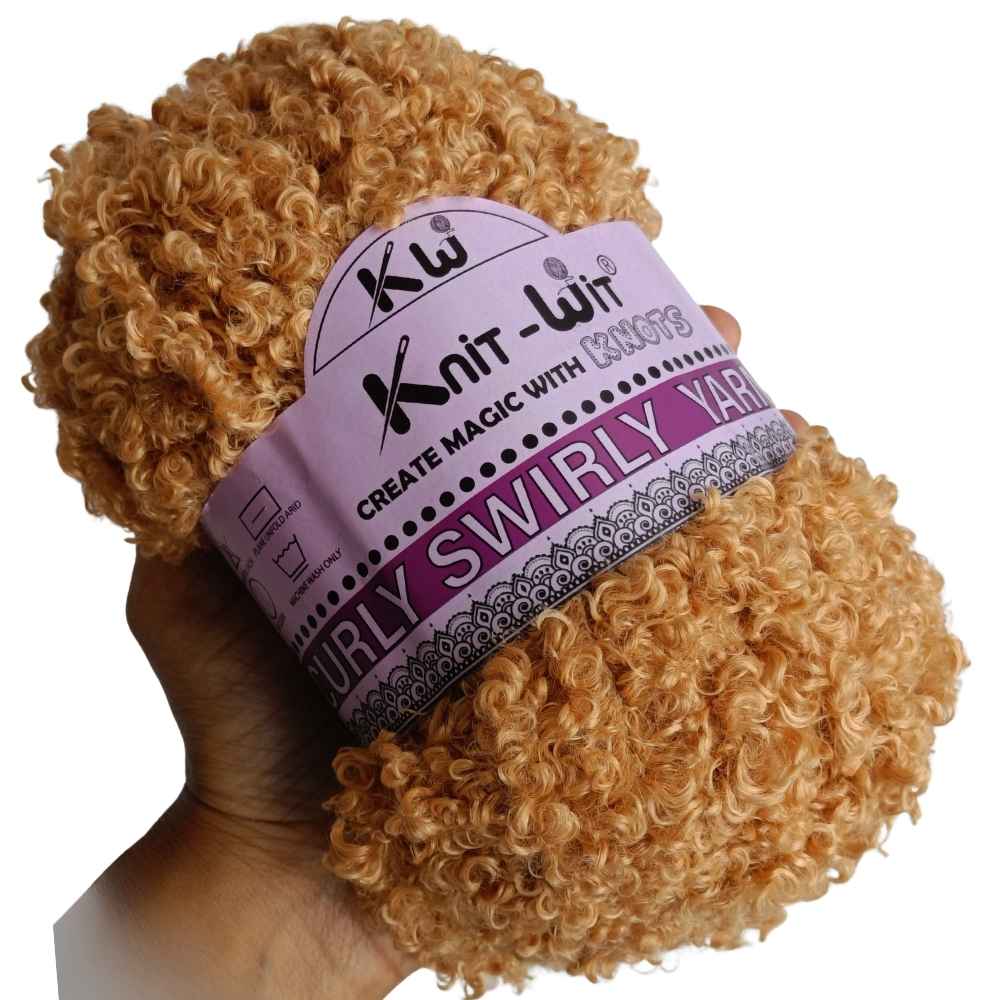 Curly Swirly Yarn 405 Golden Brown