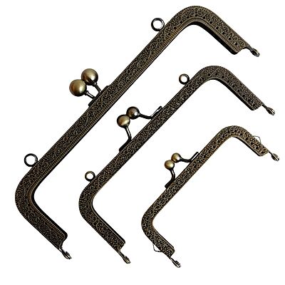 Purse frame Rectangle Antique Bronze