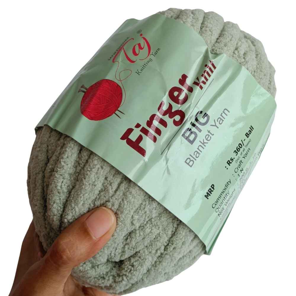 Taj Finger Knit Yarn - Lite Green