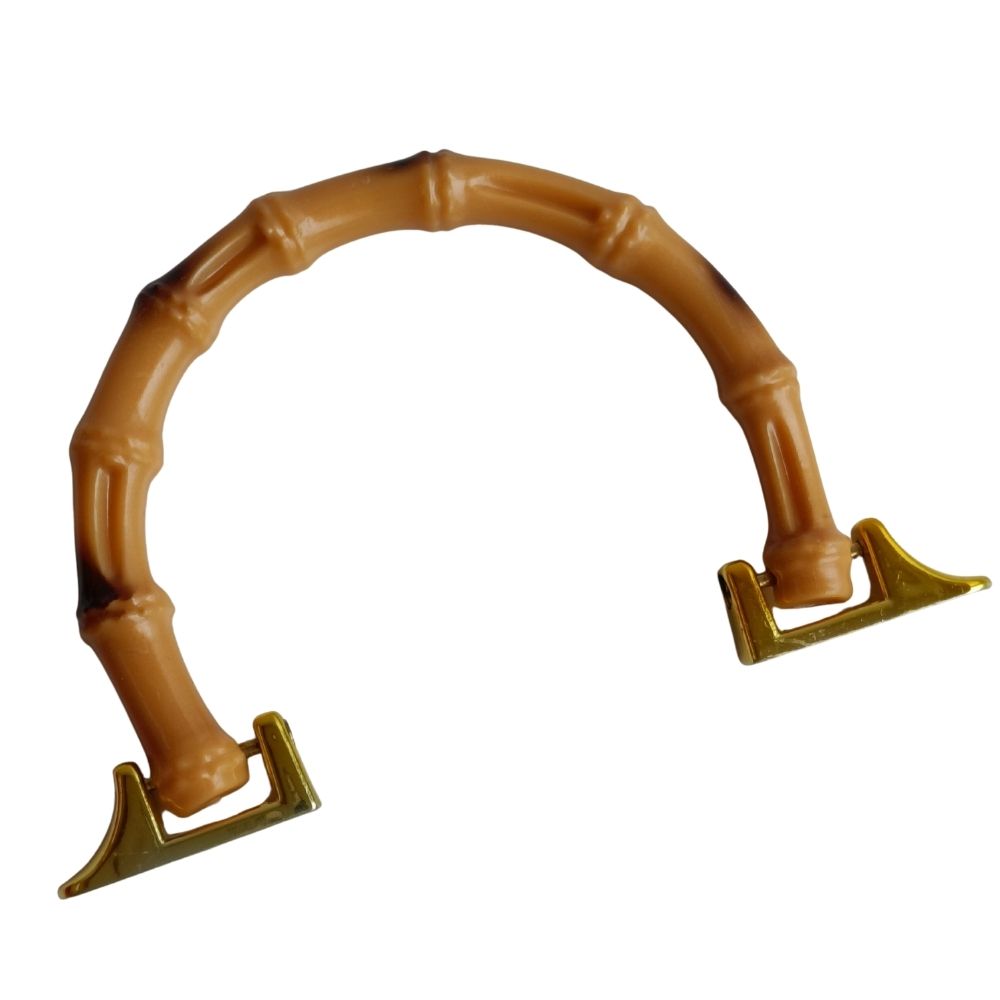 Bag Handle- Acrylic Bamboo Design-10cm