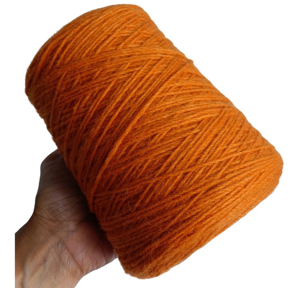 New Zealand Rug Wool 3 Ply Neon Orange New Zealand Rug Wool 3 Ply Neon Orange