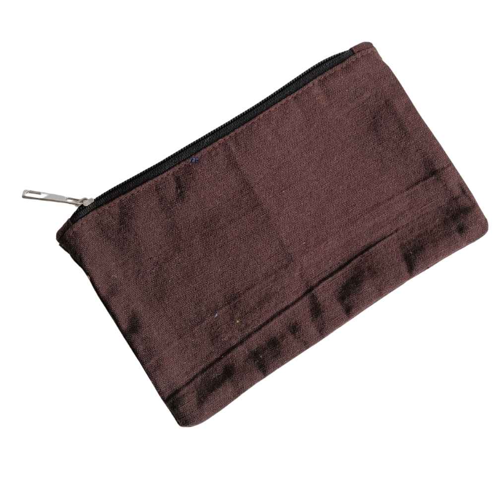 Pouch with Zip Brown Pouch with Zip Brown