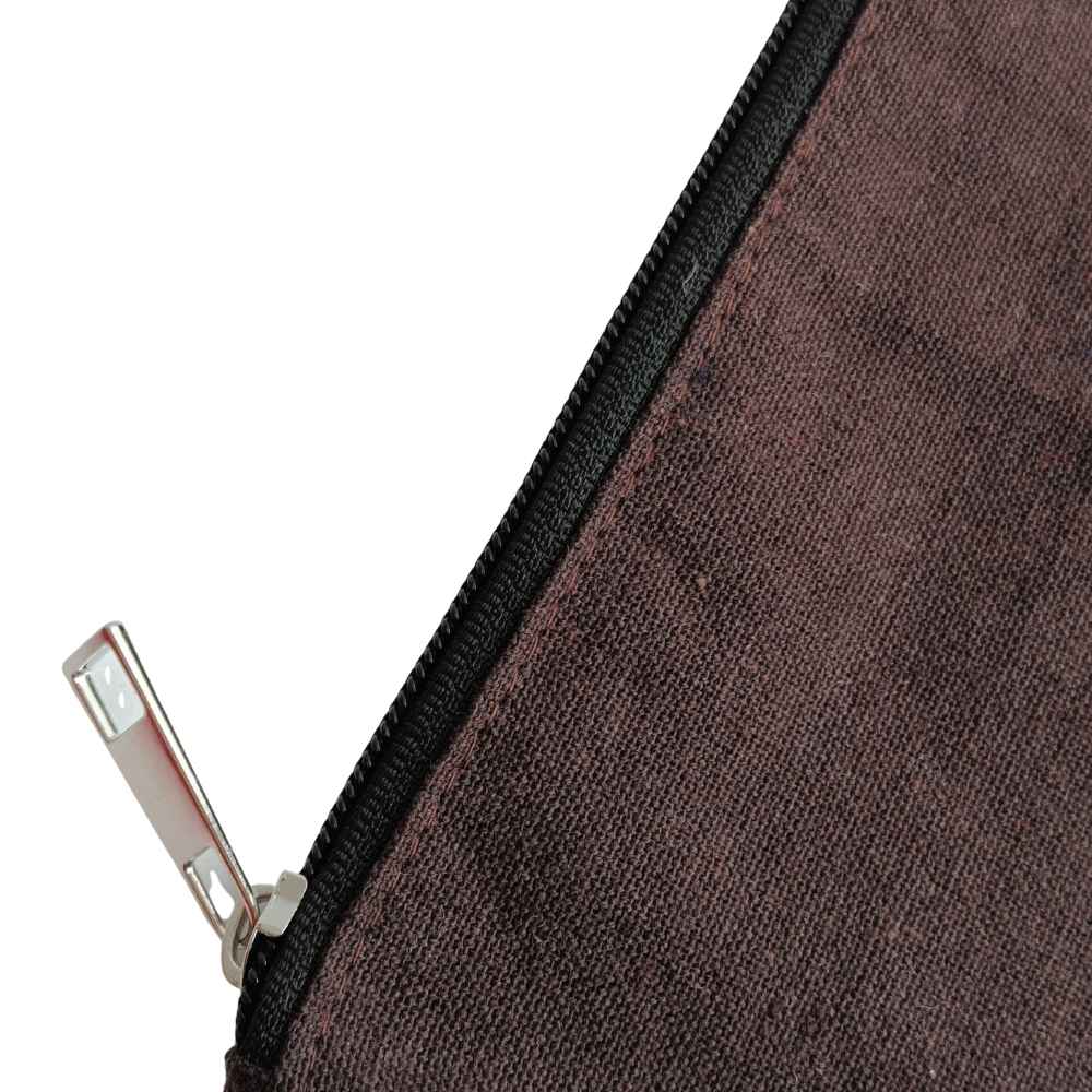 Pouch with Zip Brown Pouch with Zip Brown