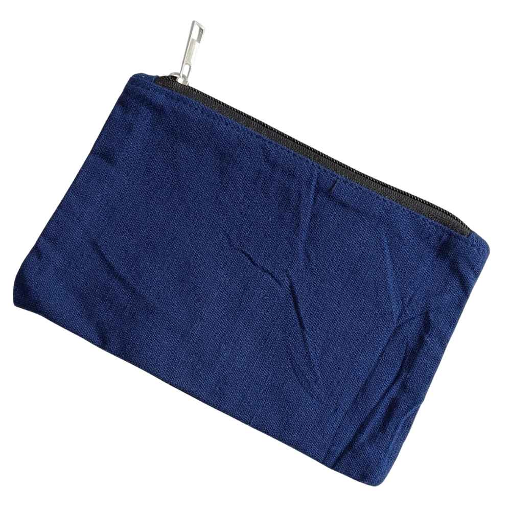 Pouch with Zip Navy Blue Pouch with Zip Navy Blue